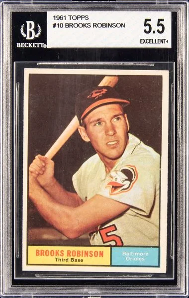 1961 Topps Brooks Robinson #10 card image