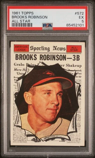 1961 Topps Brooks Robinson All Star #572 card image
