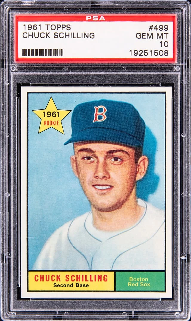 1961 Topps Chuck Schilling #499 card image