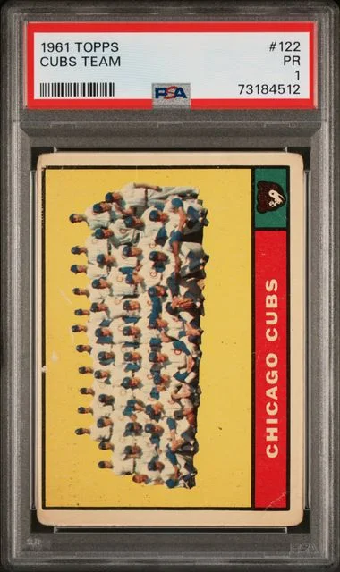 1961 Topps Cubs Team #122 card image