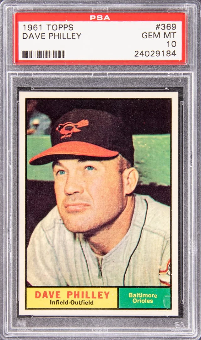 1961 Topps Dave Philley #369 card image