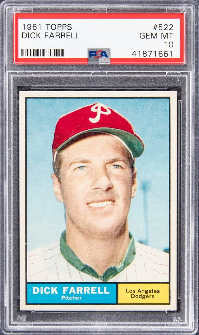 1961 Topps Dick Farrell #522 card image
