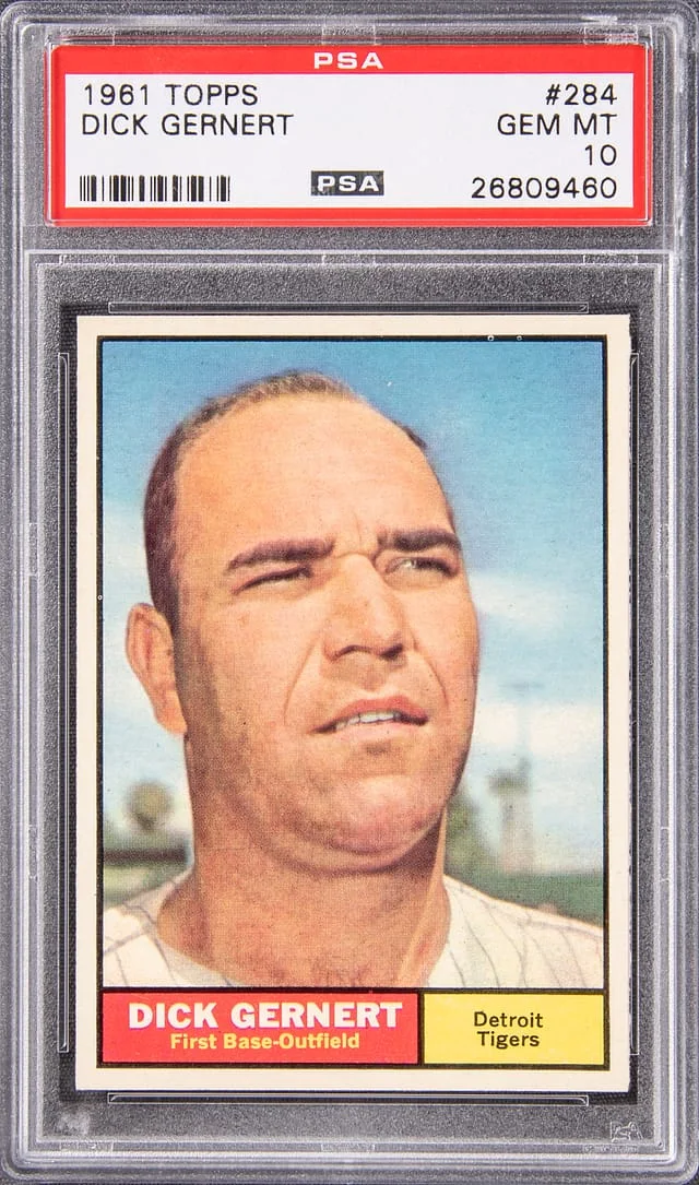 1961 Topps Dick Gernert #284 card image