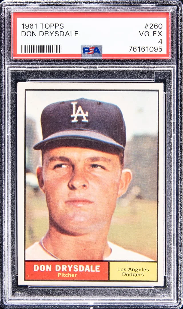 1961 Topps Don Drysdale #260 card image
