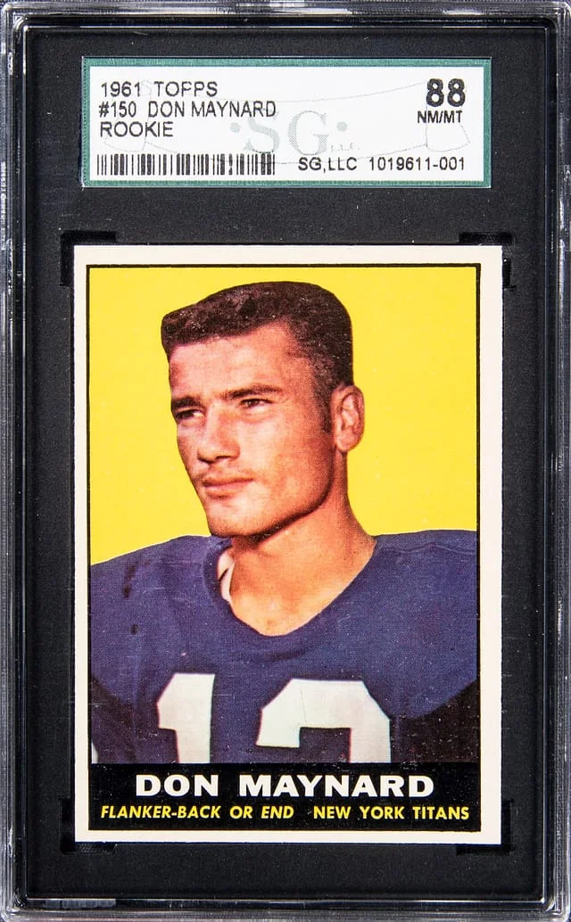1961 Topps Don Maynard #150 card image