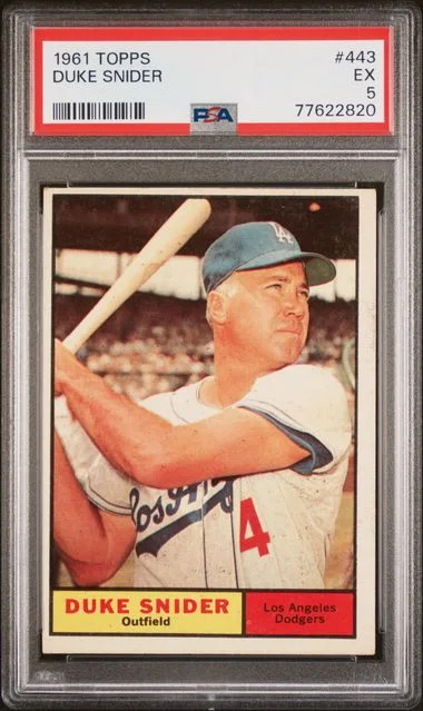 1961 Topps Duke Snider #443 card image