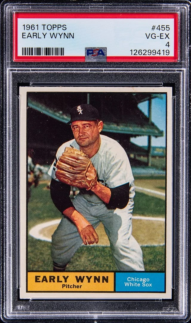 1961 Topps Early Wynn #455 card image