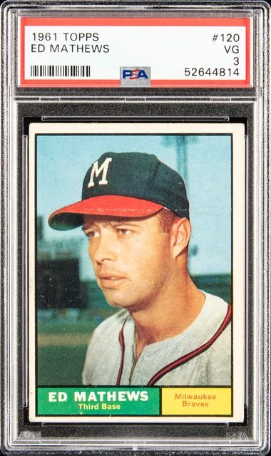 1961 Topps Ed Mathews #120 card image