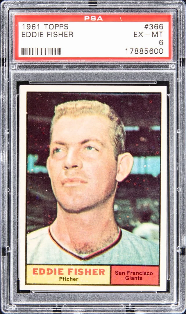1961 Topps Eddie Fisher #366 card image