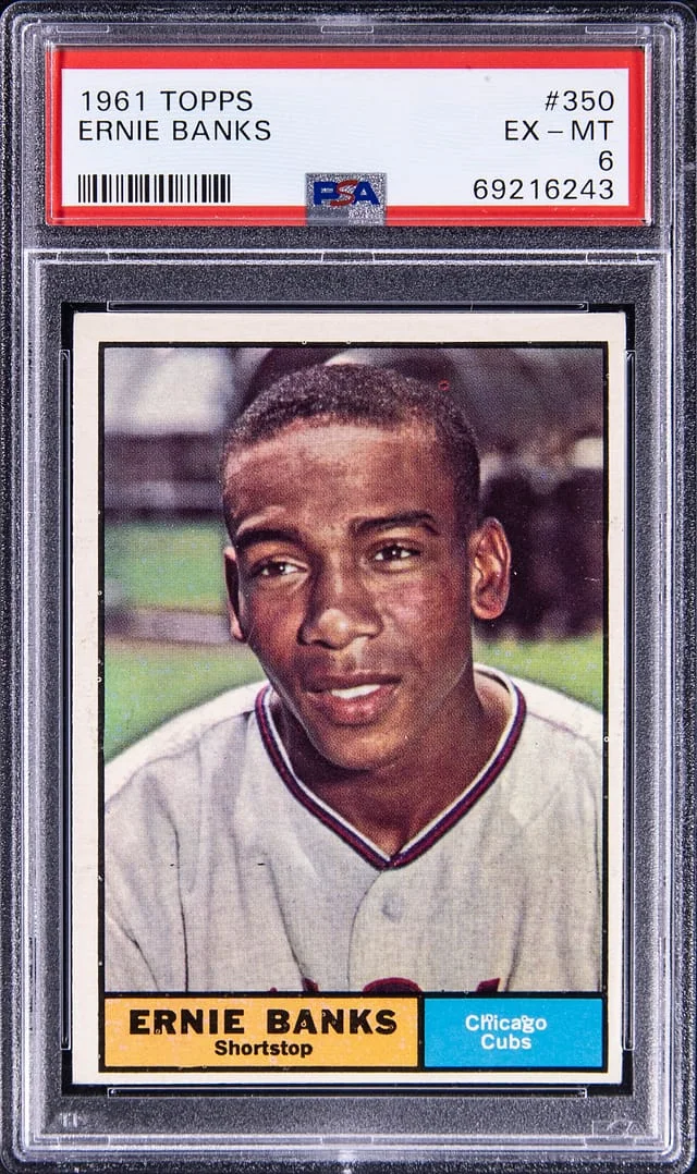 1961 Topps Ernie Banks #350 card image
