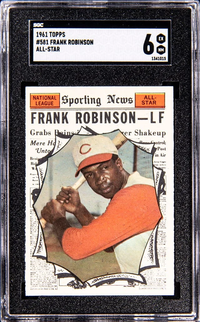 1961 Topps Frank Robinson All Star #581 card image