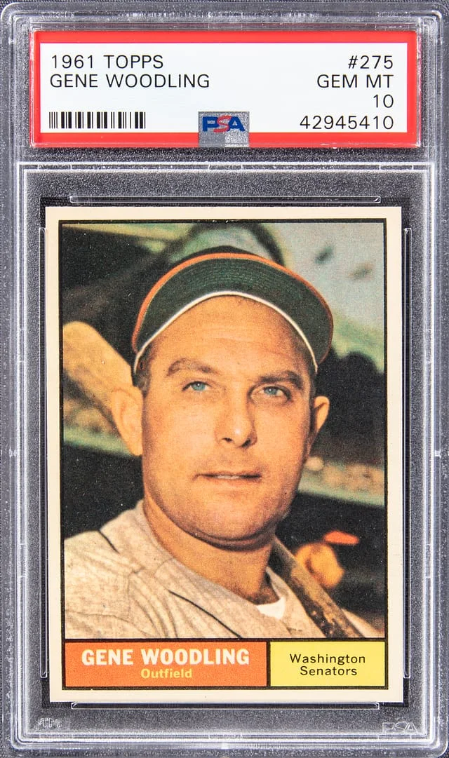 1961 Topps Gene Woodling #275 card image