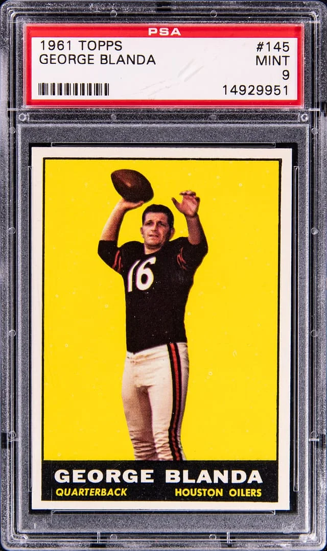 1961 Topps George Blanda #145 card image