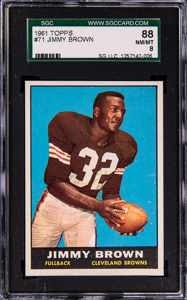 1961 Topps Jim Brown #71 card image
