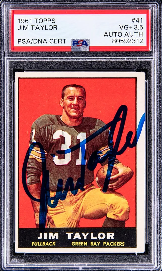 1961 Topps Jim Taylor #41 card image