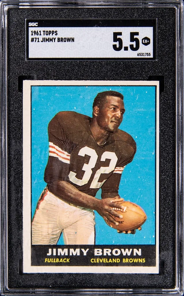 1961 Topps Jimmy Brown #71 card image