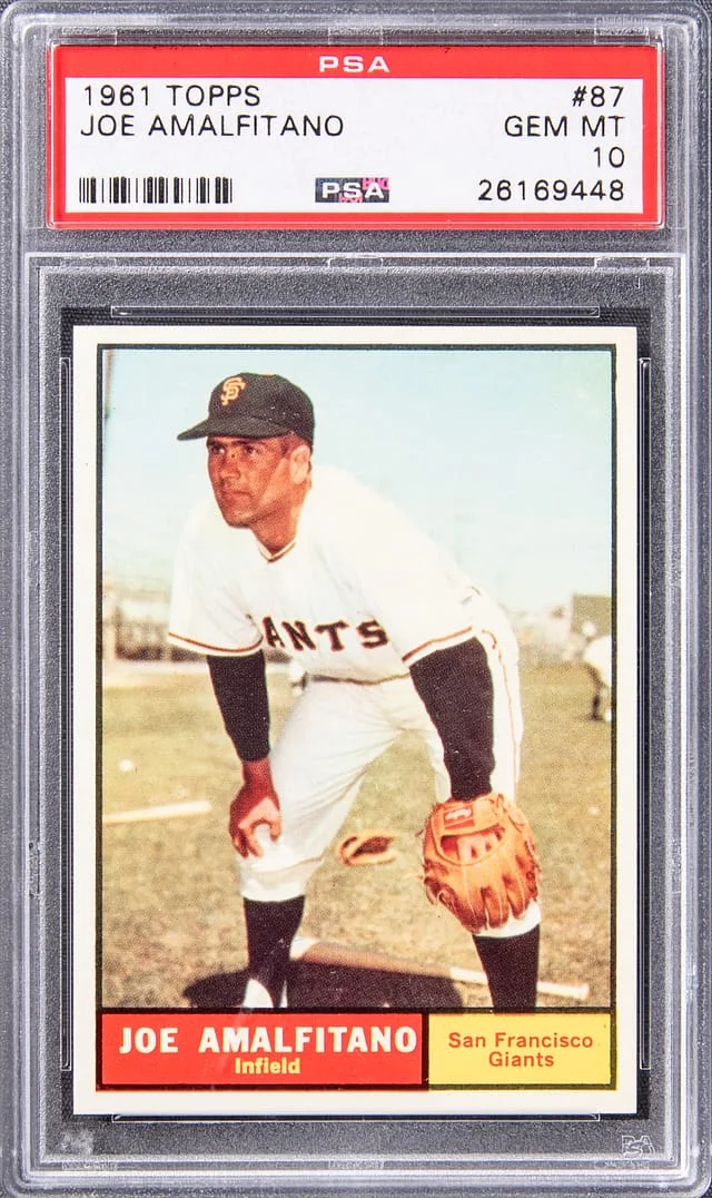 1961 Topps Joe Amalfitano #87 card image