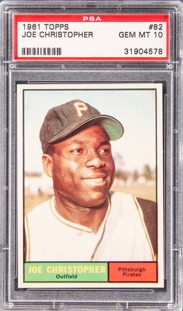 1961 Topps Joe Christopher #82 card image