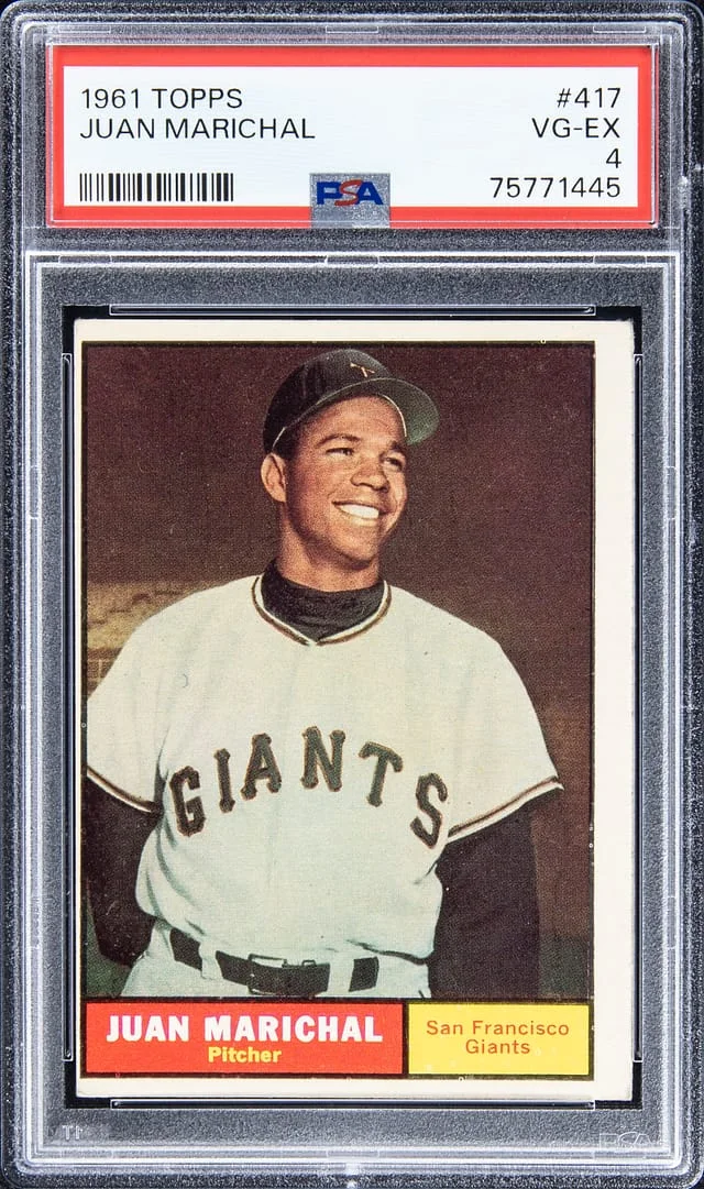 1961 Topps Juan Marichal #417 card image