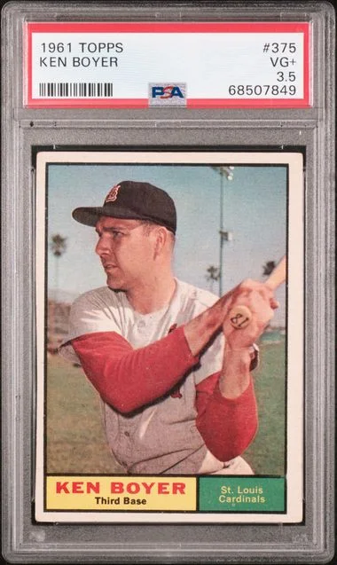 1961 Topps Ken Boyer #375 card image