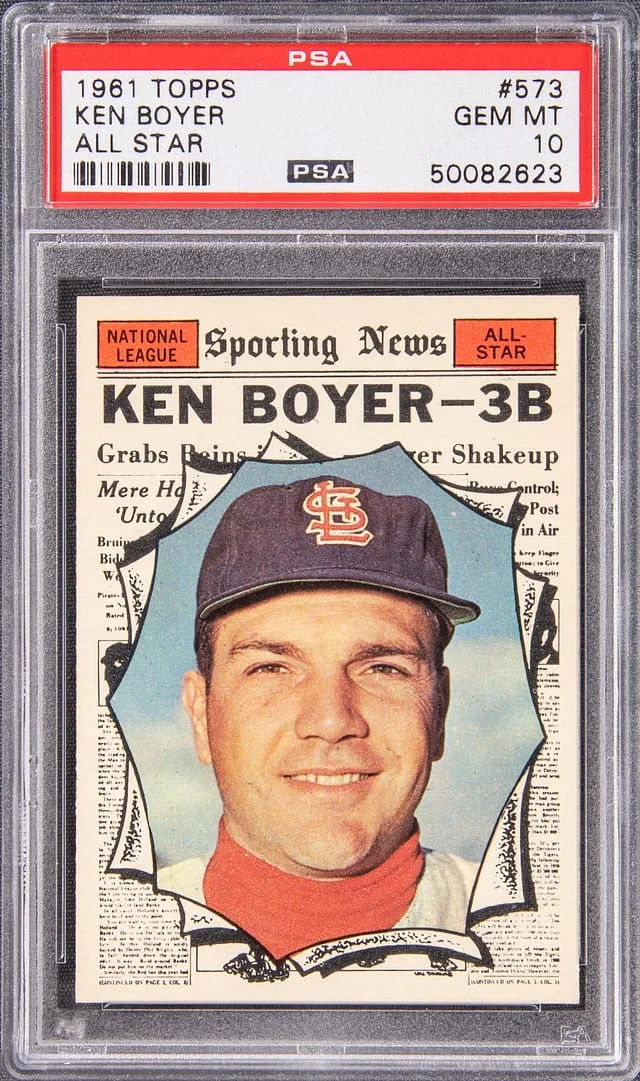 1961 Topps Ken Boyer #573 card image