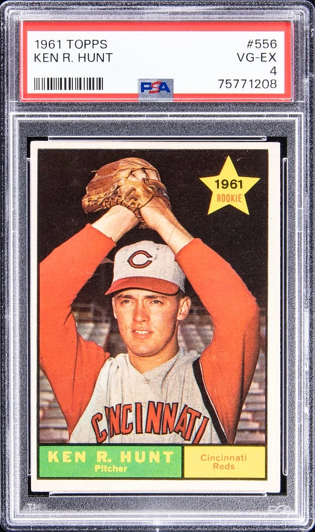 1961 Topps Ken R. Hunt #556 card image