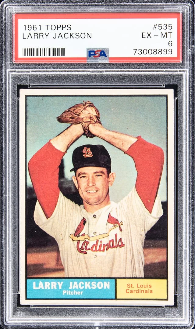 1961 Topps Larry Jackson #535 card image