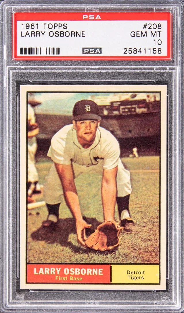 1961 Topps Larry Osborne #208 card image