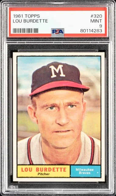 1961 Topps Lou Burdette #320 card image