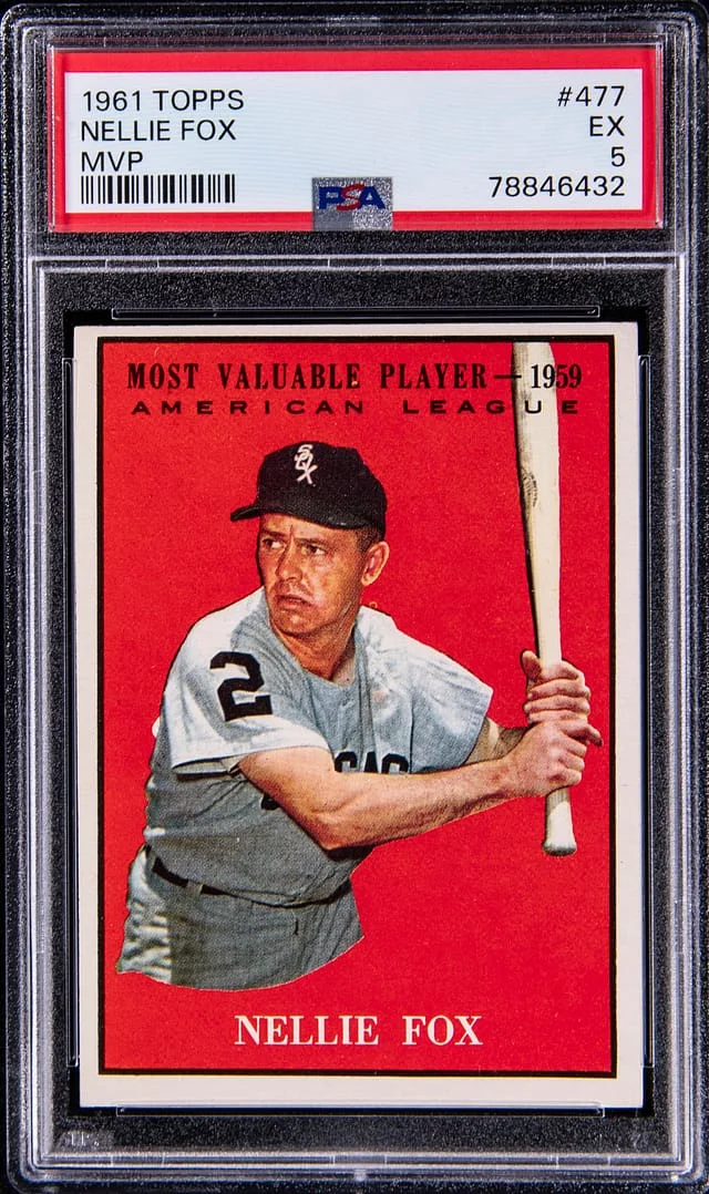 1961 Topps Nellie Fox Mvp #477 card image