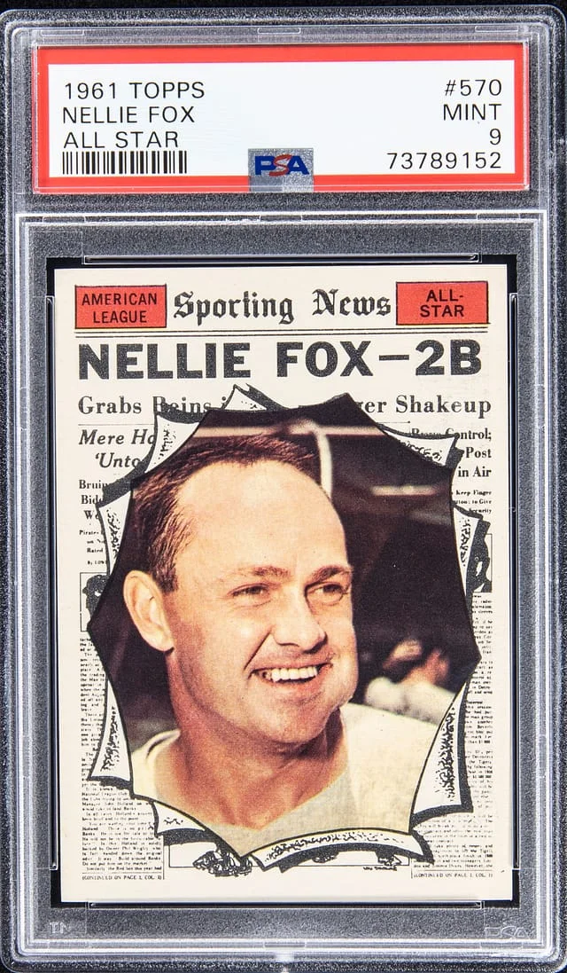 1961 Topps Nellie Fox All Star #570 card image