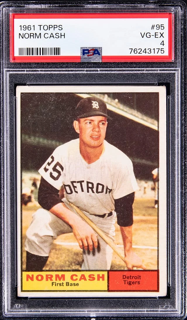 1961 Topps Norm Cash #95 card image