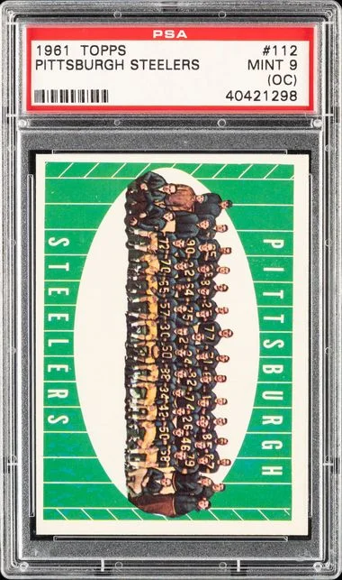 1961 Topps Pittsburgh Steelers #112 card image
