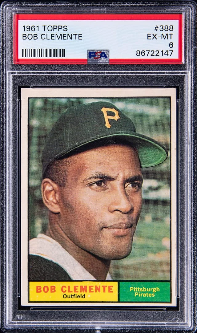 1961 Topps Roberto Bob Clemente #388 card image