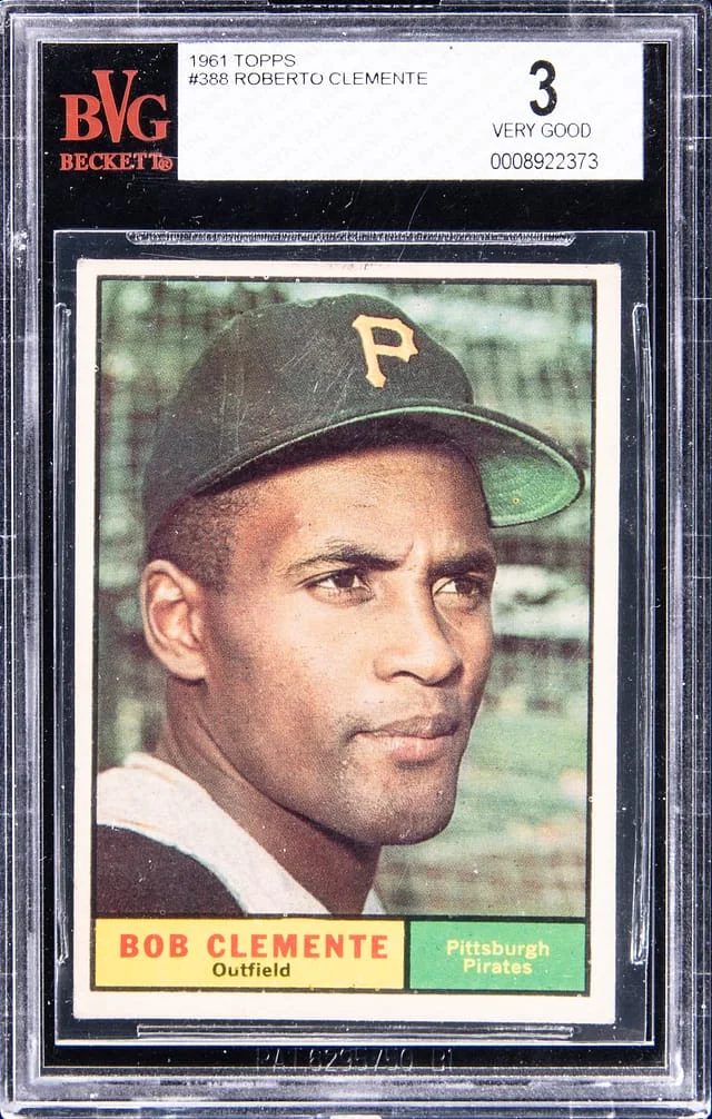 1961 Topps Roberto Clemente #388 card image