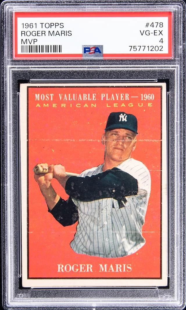 1961 Topps Roger Maris MVP #478 card image