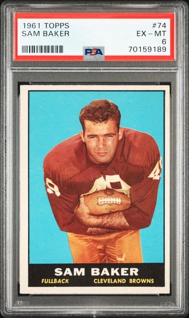 1961 Topps Sam Baker #74 card image