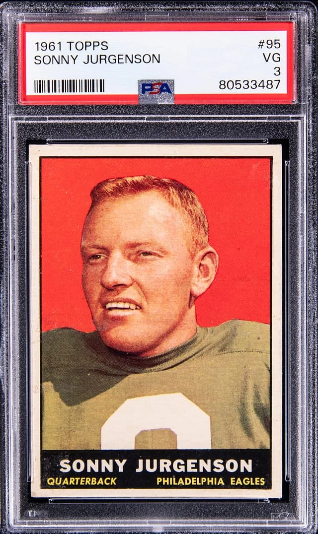 1961 Topps Sonny Jurgensen #95 card image