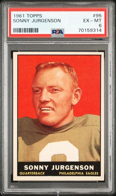 1961 Topps Sonny Jurgenson #95 card image