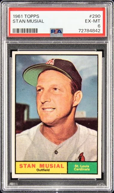 1961 Topps Stan Musial #290 card image