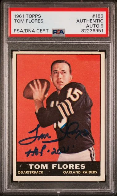 1961 Topps Tom Flores #186 card image