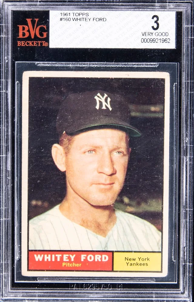 1961 Topps Whitey Ford #160 card image