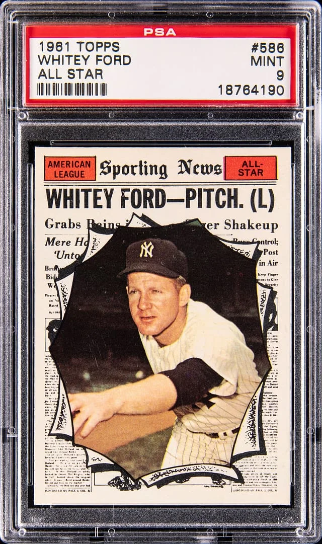 1961 Topps Whitey Ford All Star #586 card image
