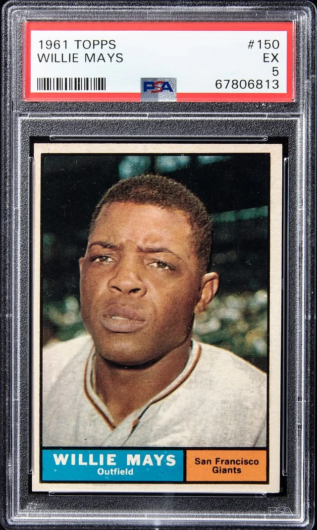 1961 Topps Wilie Mays #150 card image