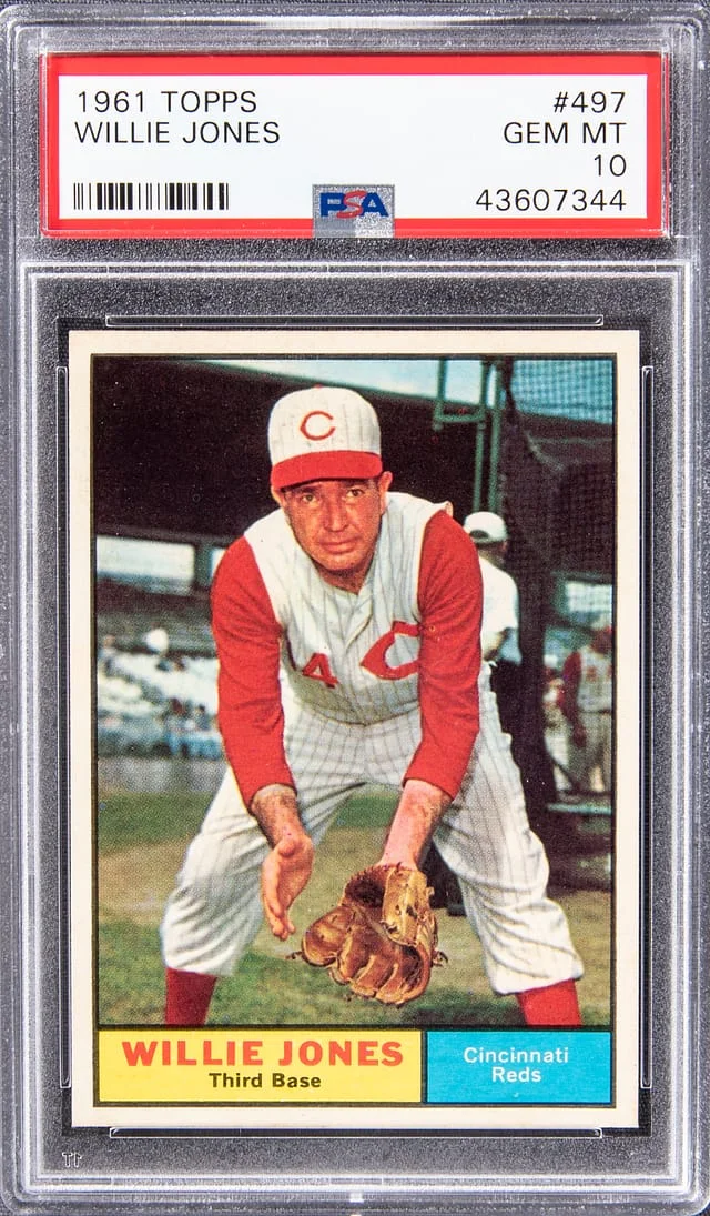 1961 Topps Willie Jones #497 card image