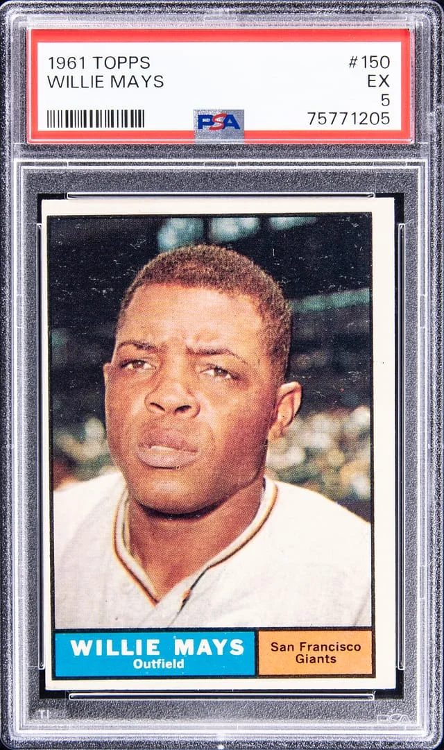1961 Topps Willie Mays #150 card image