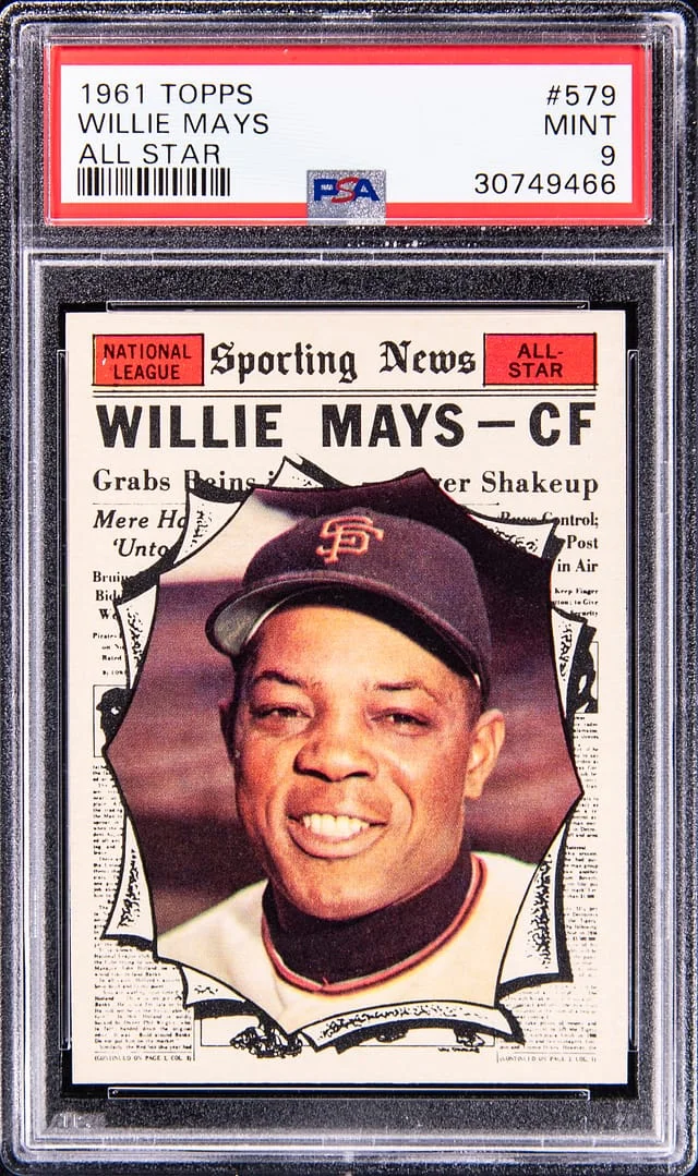 1961 Topps Willie Mays #579 card image