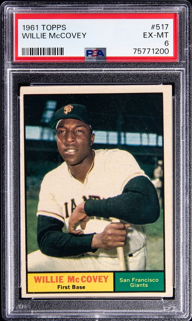 1961 Topps Willie McCovey #517 card image
