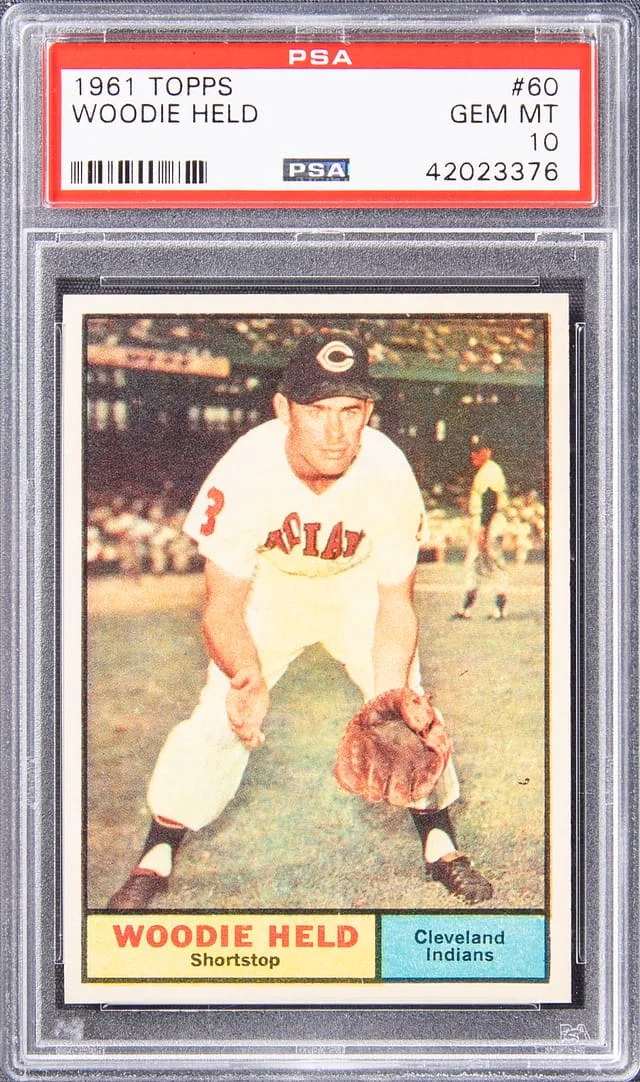 1961 Topps Woodie Held #60 card image