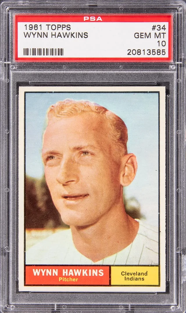 1961 Topps Wynn Hawkins #34 card image